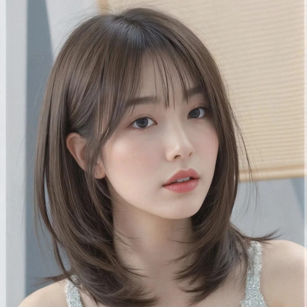 圓臉造型推薦 6：鎖骨髮內彎