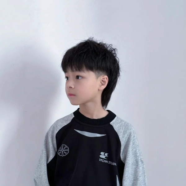男孩髮型 4:狼尾頭