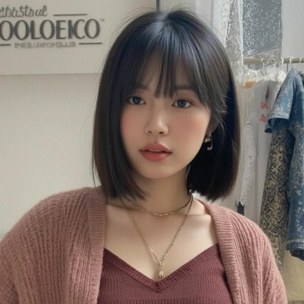 圓臉造型推薦 8：一刀切