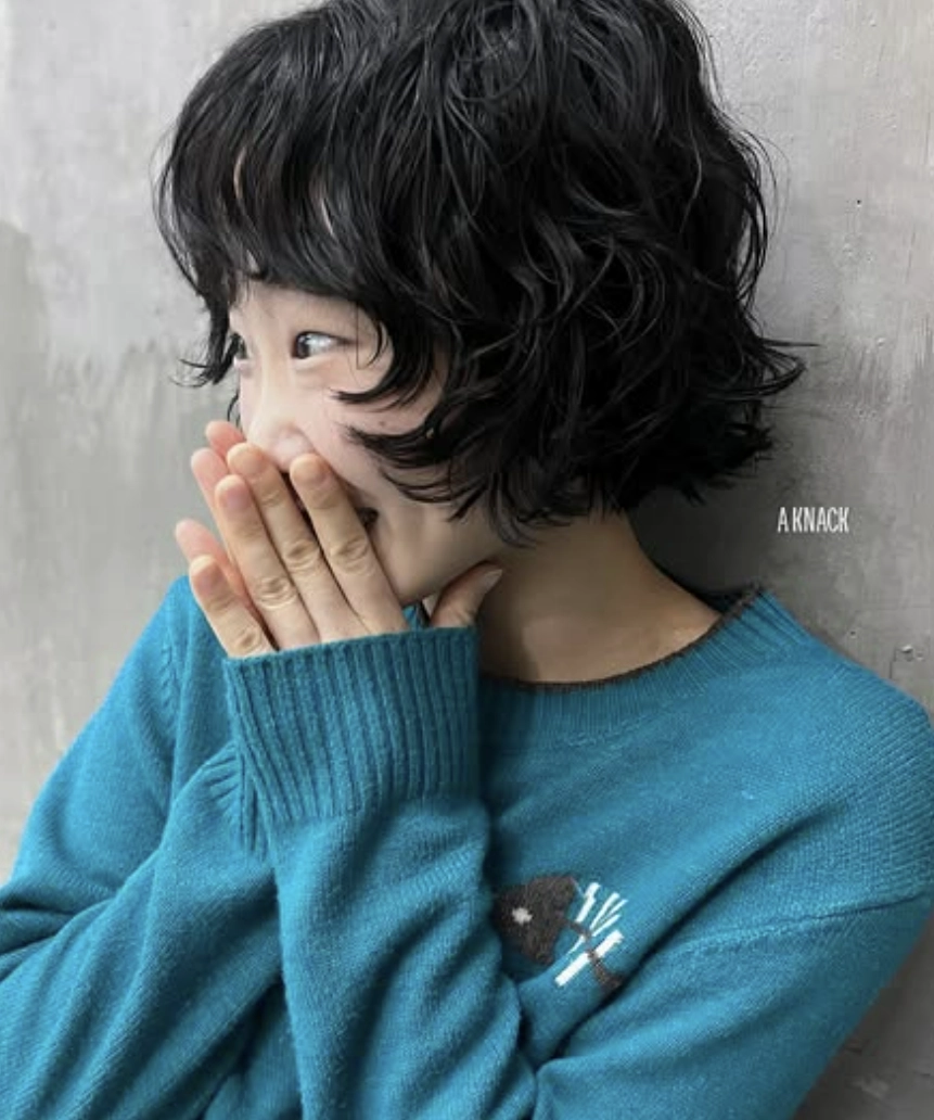 復古短捲髮